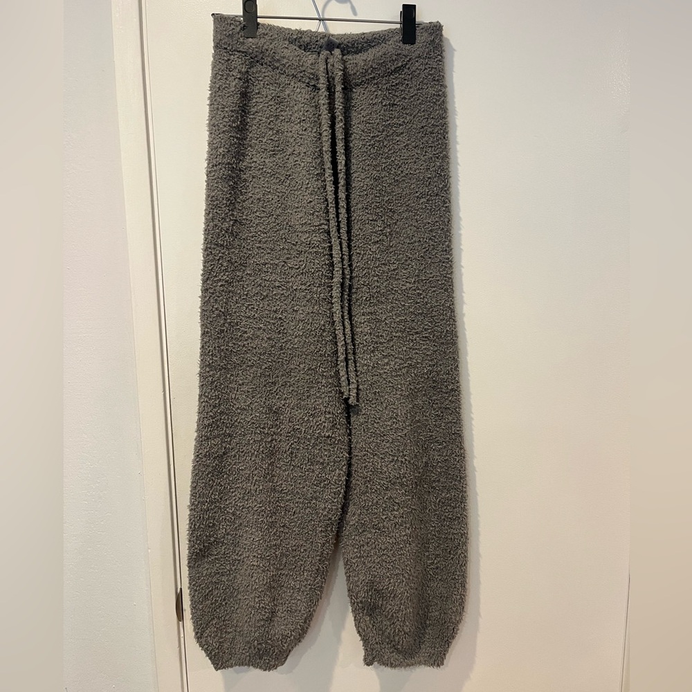 SKIMS Cozy Gray Fleece Pants S/M